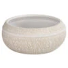 Dehner Keramik-Schale Rustika, Bauchig, Creme