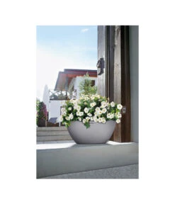 LECHUZA® Kunststoff-Schale Cubeto Stone, Rund -Blumen Geschaft 2182574 2180354 WE MO 014 LECHUZACubetoColorrundgranit