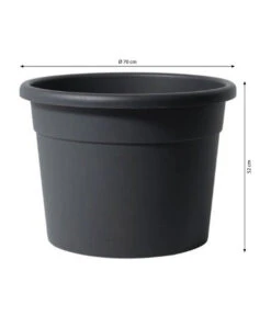 Dehner Kunststoff-Blumentopf Diana, Rund 5 Dehner Kunststoff-Blumentopf Diana, Rund -Blumen Geschaft 2546877 WE FS 001 Kunststofftopfdiana80cmanthr