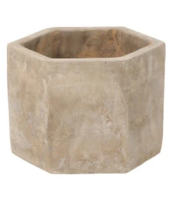 Dehner Terrakotta-Topf Hexagon, Ca. Ø25/H25 Cm
