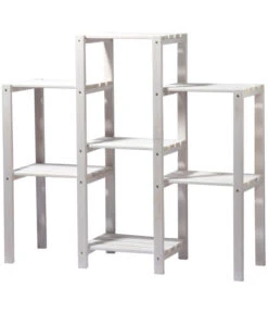 Dobar Blumenregal 7-flächig, 31 X 97 X 87 Cm, Weiß -Blumen Geschaft 4154944 WE FS 002 Blumenregal7flaechigWeissDobar