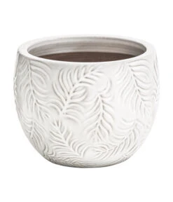 Dehner Keramik-Topf Leaf