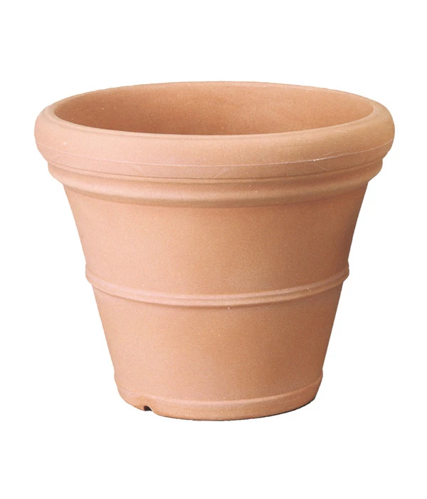 Farmet Kunststoff-Pflanzkübel, Glatt, Rund, Terrakotta 1 Farmet Kunststoff-Pflanzkübel, Glatt, Rund, Terrakotta