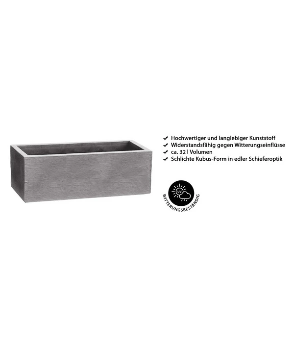 Dehner Kunststoff-Blumenkasten Palermo, Ca. B80/H27/T30 Cm 2 Dehner Kunststoff-Blumenkasten Palermo, Ca. B80/H27/T30 Cm – Bild 2