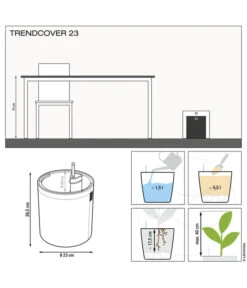 LECHUZA® TRENDCOVER Cork, All-in-One Set -Blumen Geschaft 6946891 WE IG 001 LechuzaTrendcoverCork23