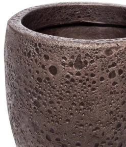Fleur Ami Kunststoff-Topf Lava, Rund -Blumen Geschaft 6999205 WE DE 001 FleurAmiPflanzgefaessLava29Bronze