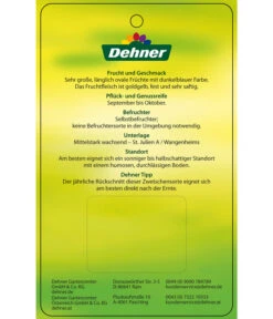 Zwetschge 'Haganta' -Blumen Geschaft 7662257 ZwetscheHaganta Etikett 2